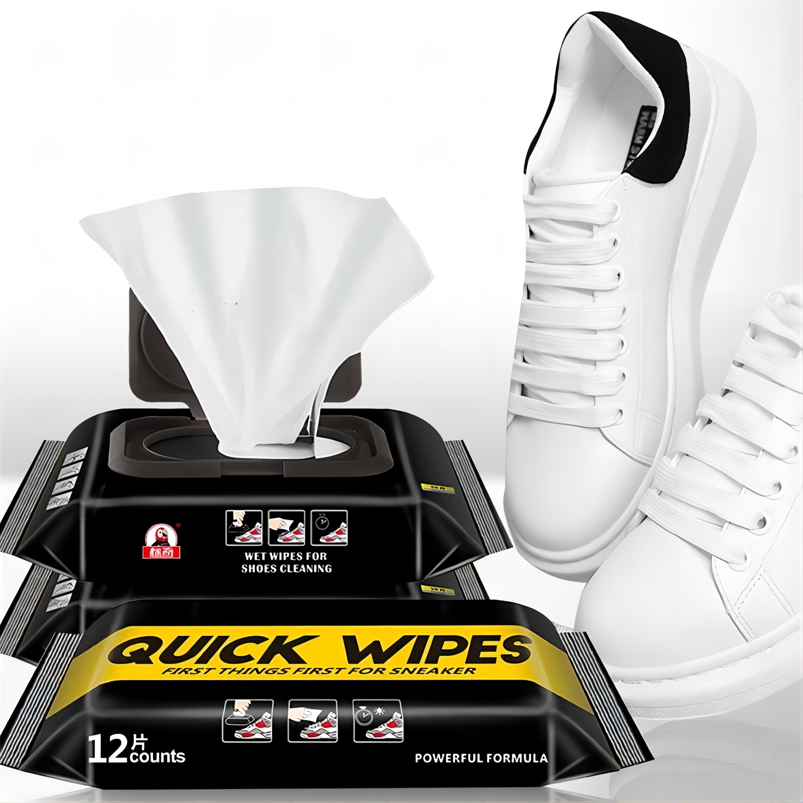 Disposable white Shoes Cleaning Wipes Sneakers Cleaning